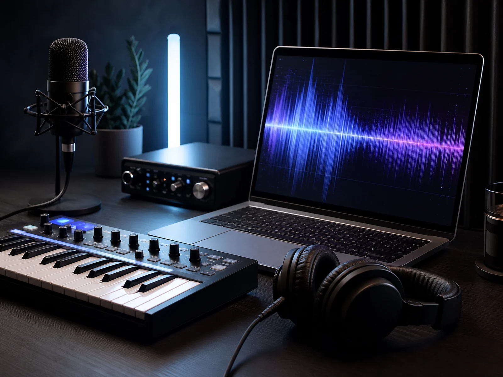 KI-Musik & Creator-Tools realistisches Produktbild