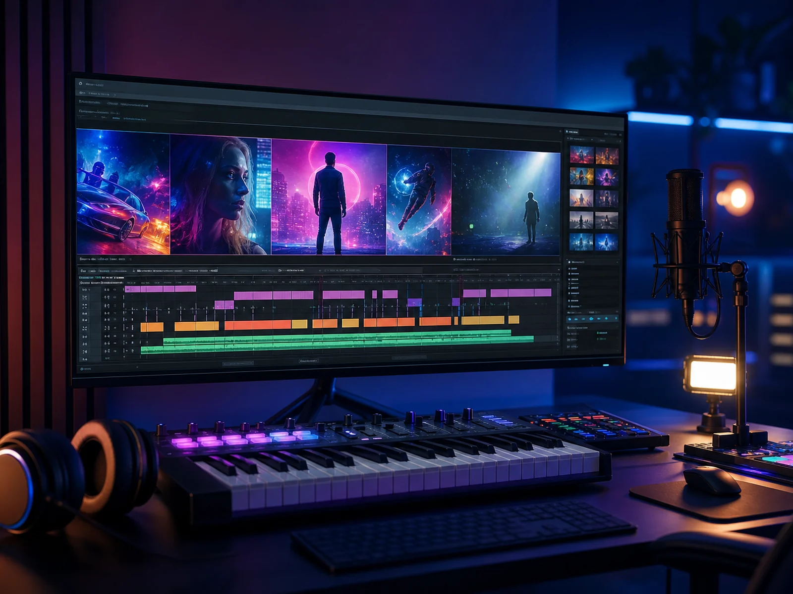 KI Musikvideo Business Creator-Visualisierung
